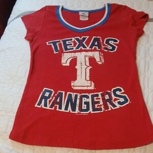 Genuine Merchandise Red Short Sleeve Tee with Athletic Style